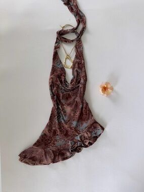 Electric Family Pink Floral Mesh Top